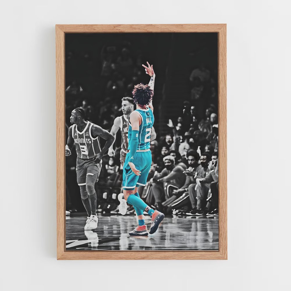 Poster Passer Élégant – affiche Basketball (vue 4)